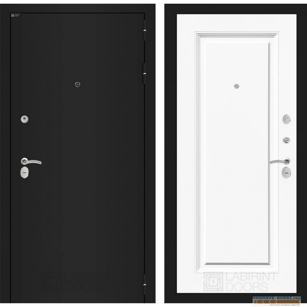 Входная дверь CLASSIC шагрень черная 27 - Эмаль RAL 9003