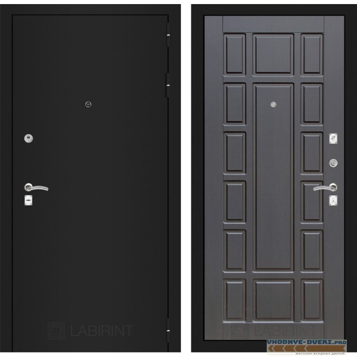 Входная дверь CLASSIC шагрень черная 12 - Венге
