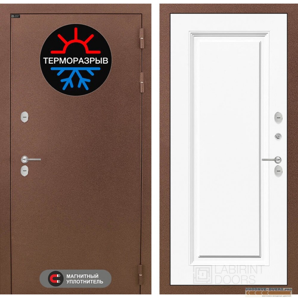 Входная дверь Лабиринт Термо Магнит 27 - Эмаль RAL 9003