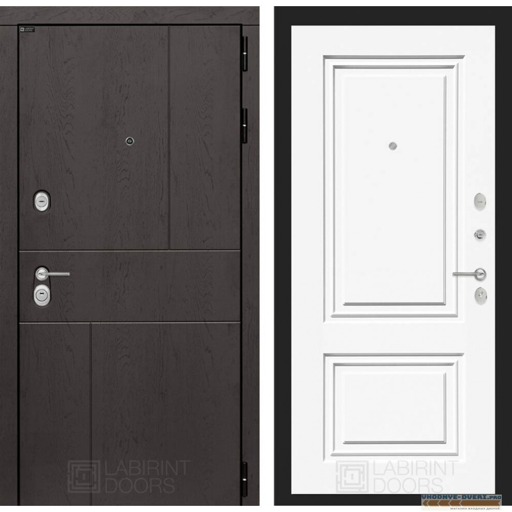 Входная дверь Лабиринт URBAN 26 - Эмаль RAL 9003