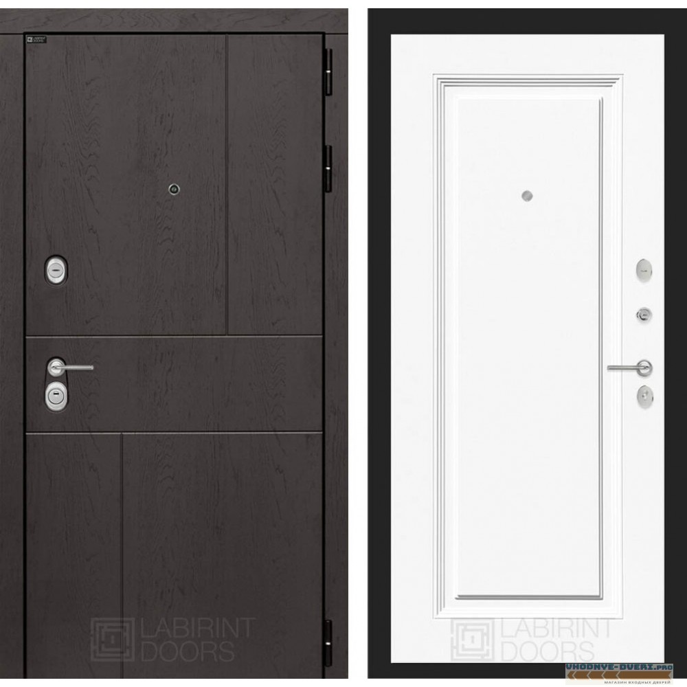 Входная дверь Лабиринт URBAN 27 - Эмаль RAL 9003