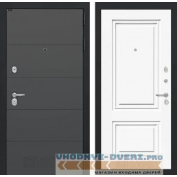 Входная дверь Лабиринт ART графит 26 - Эмаль RAL 9003 (наружная)