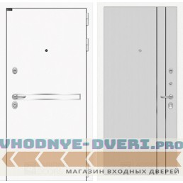 Входная дверь Лабиринт Лайн WHITE 10 - Белый рельеф софт