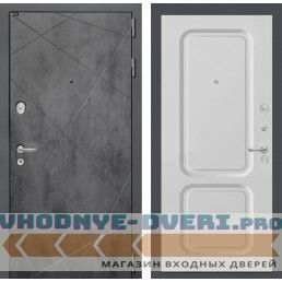Входная дверь Лабиринт Лофт 09 - Белый софт Входная дверь Лабиринт Лофт 09 - Белый софт