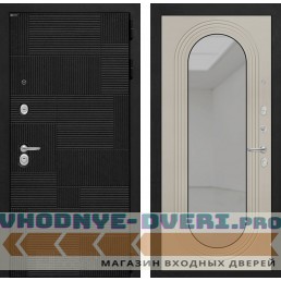 Входная дверь Лабиринт Пазл с зеркалом Дольче - Капучино Входная дверь Лабиринт Пазл с зеркалом Дольче - Капучино