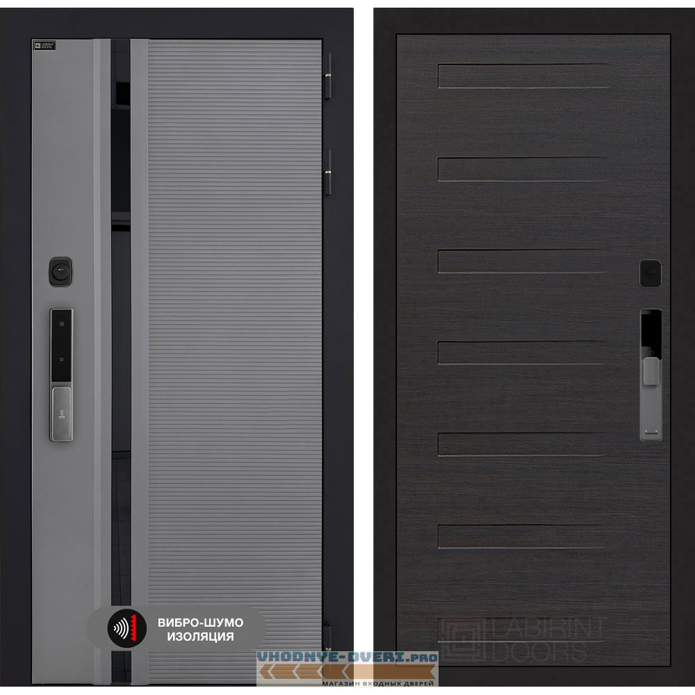 Входная дверь Пиано Смарт 2.0 панель 14 - Эковенге горизонтальный