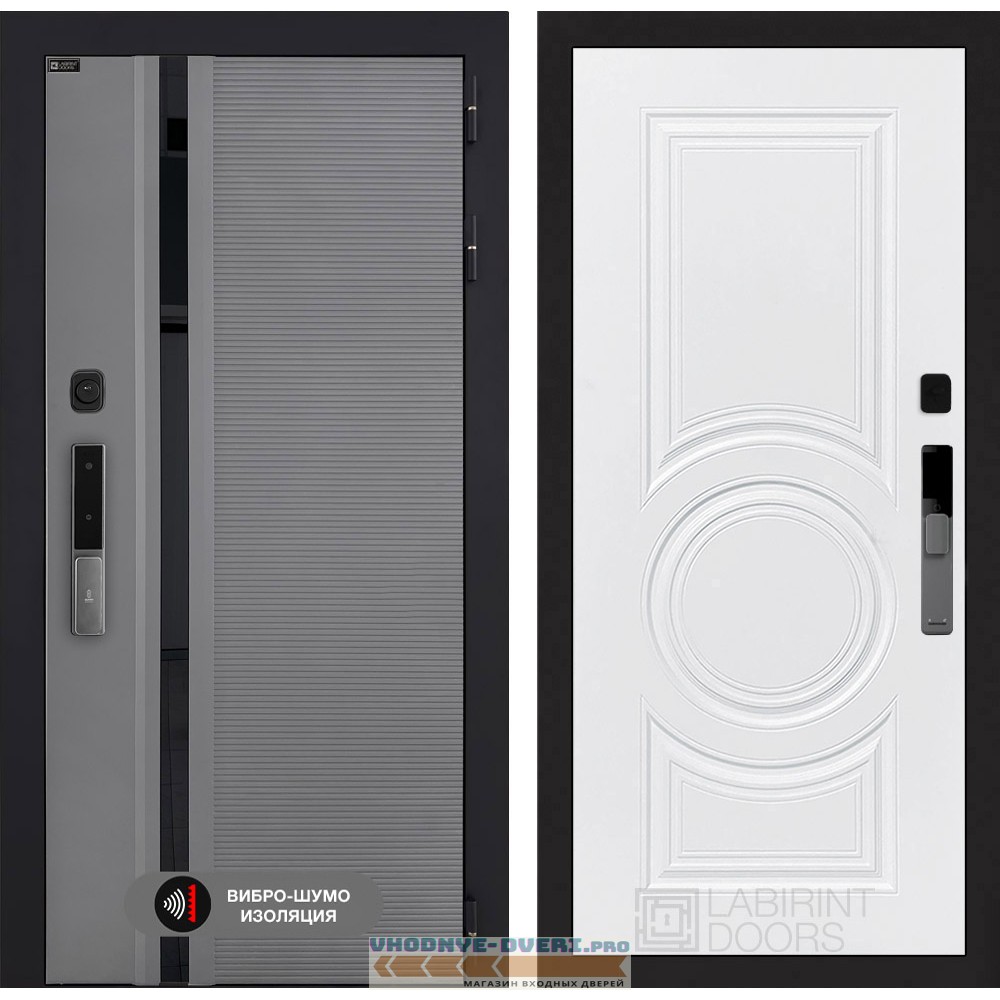 Входная дверь Пиано Смарт 2.0 панель 23 - Белый софт