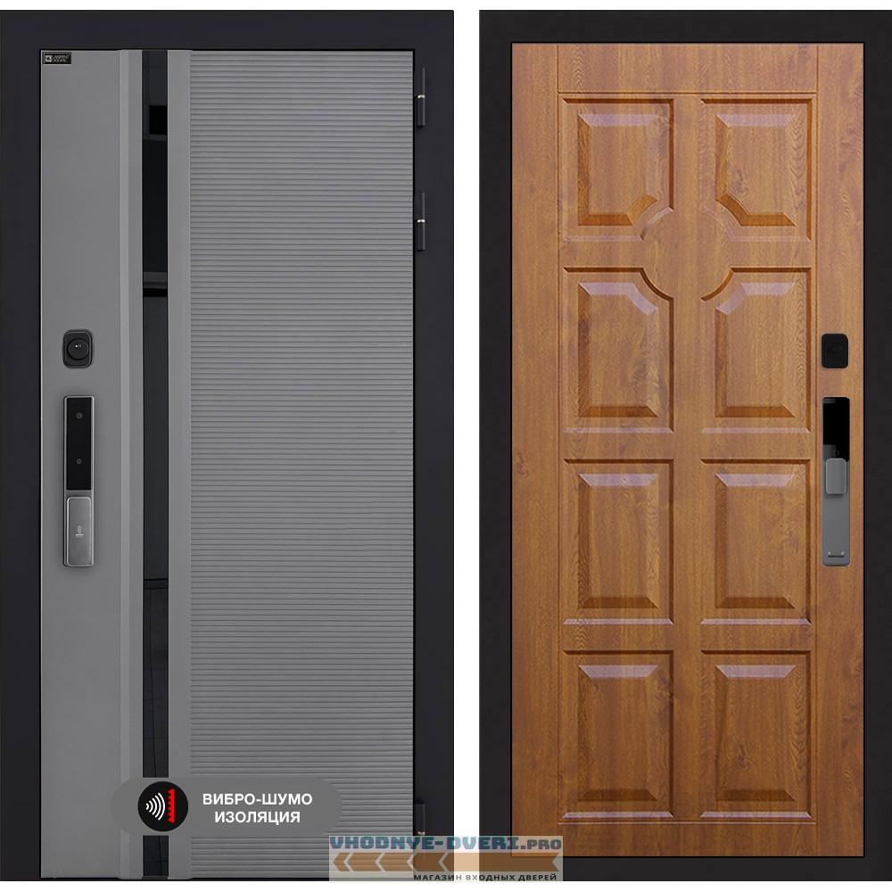 Входная дверь Пиано Смарт 2.0 панель 17 - Золотой дуб