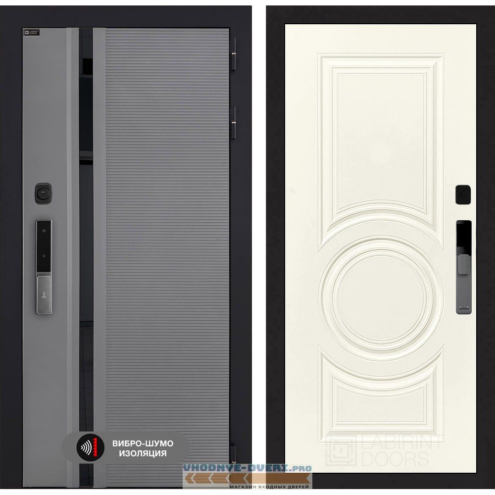 Входная дверь Пиано Смарт 2.0 панель 23 - Ванилла веллюто