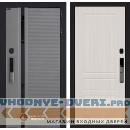 Входная дверь Пиано Смарт 2.0 панель 03 - Сандал белый