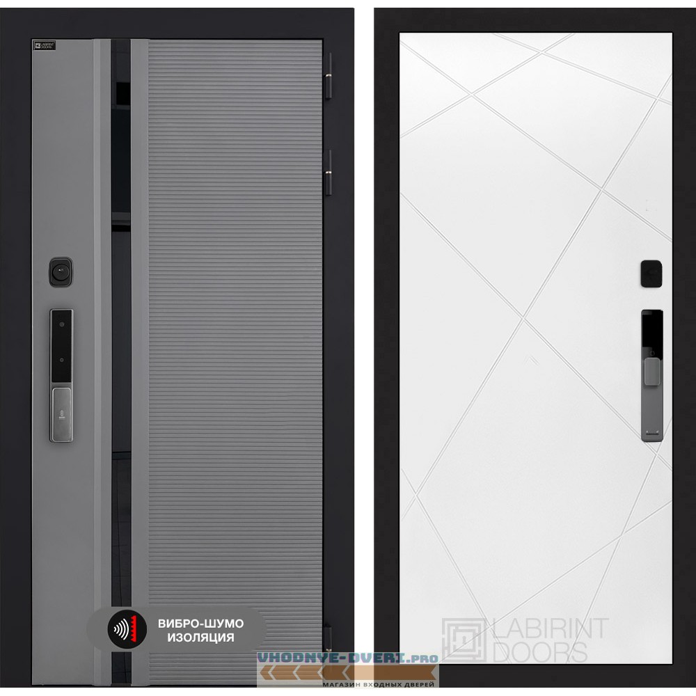 Входная дверь Пиано Смарт 2.0 панель 24 - Белый софт