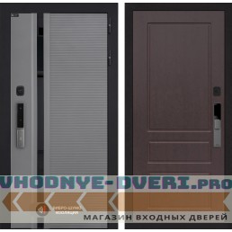 Входная дверь Пиано Смарт 2.0 панель 03 - Орех премиум