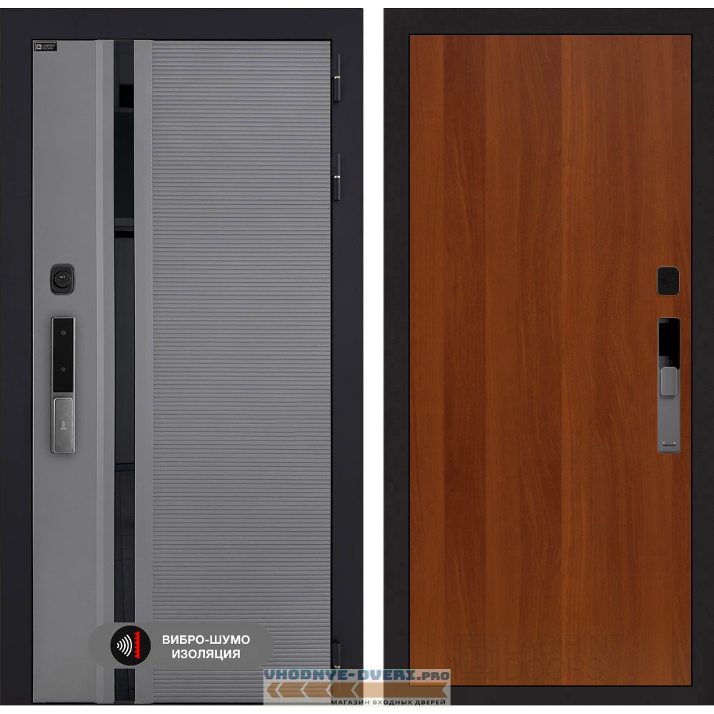 Входная дверь Пиано Смарт 2.0 панель 05 - Итальянский орех