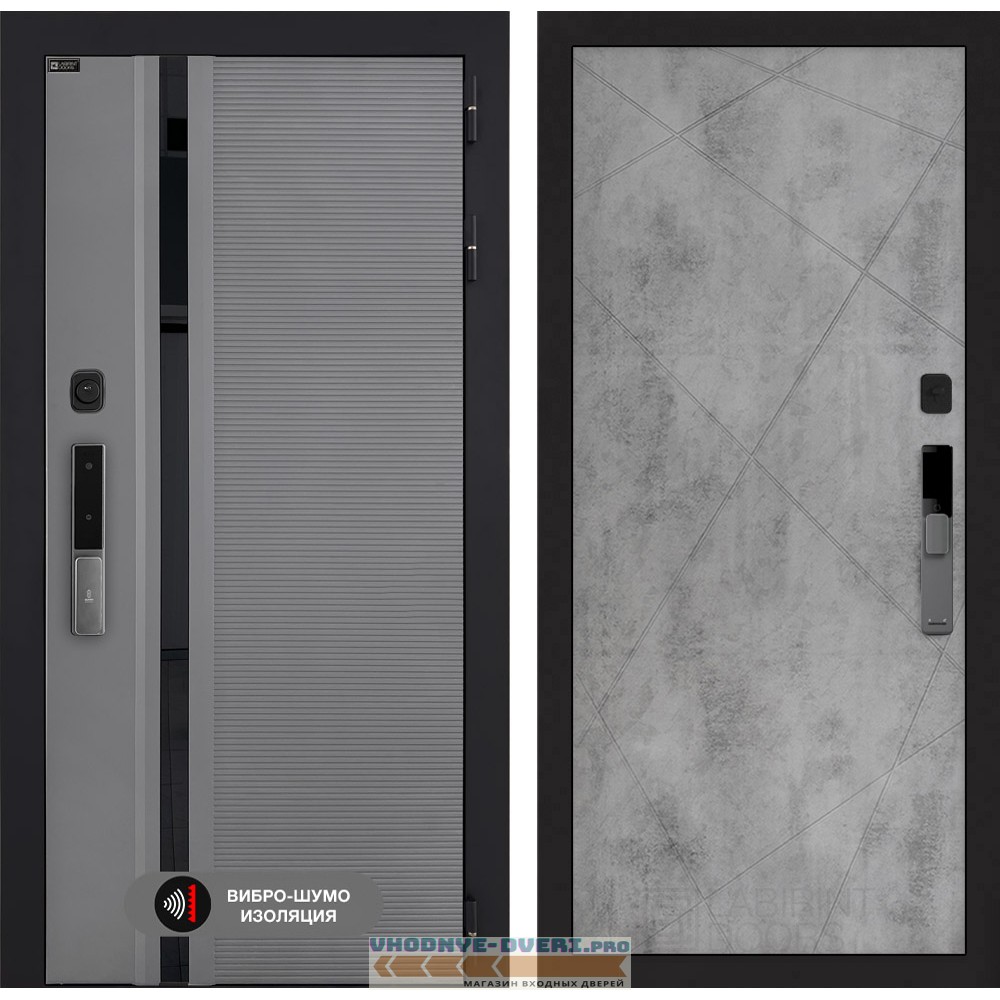 Входная дверь Пиано Смарт 2.0 панель 24 - Бетон светлый