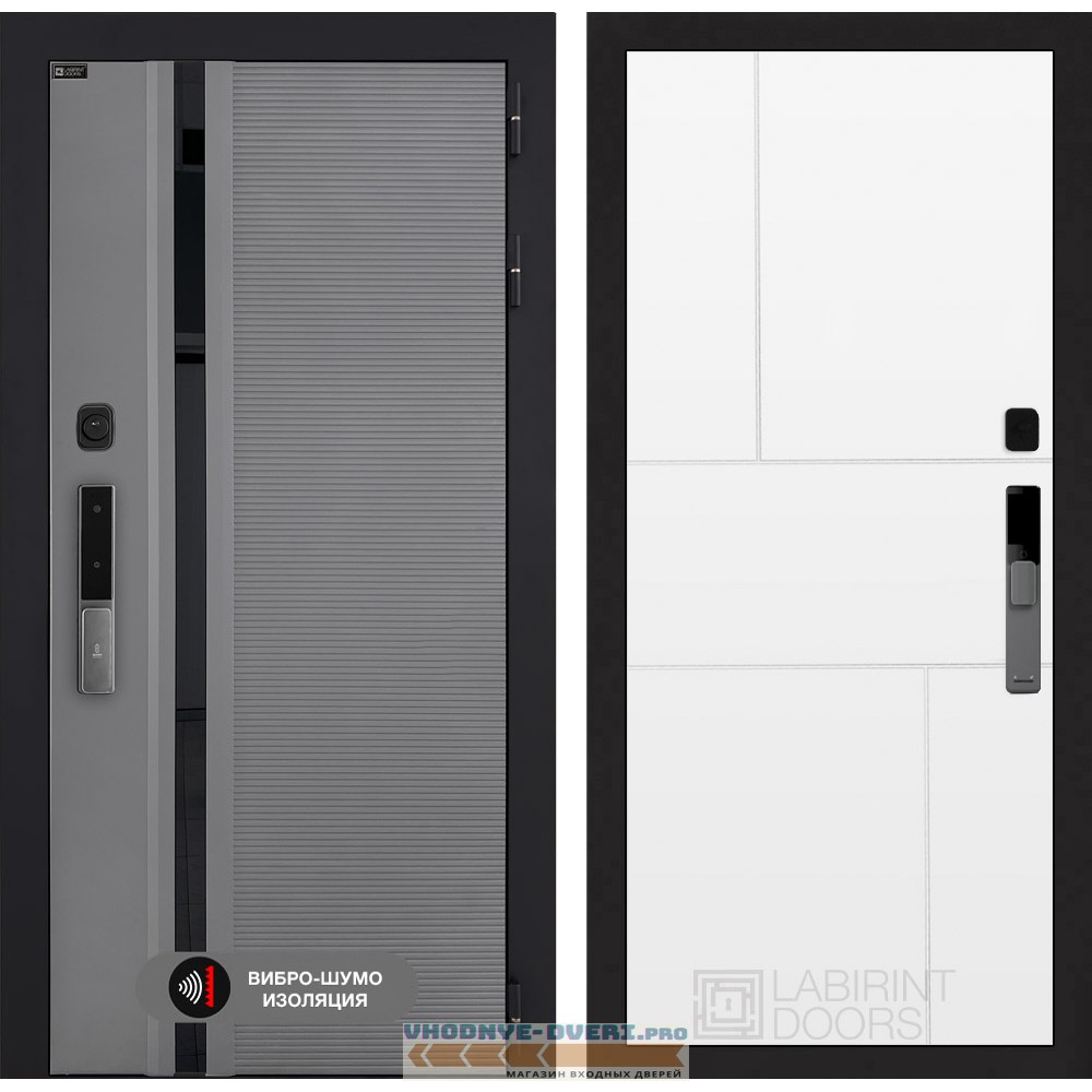 Входная дверь Пиано Смарт 2.0 панель 21 - Белый софт