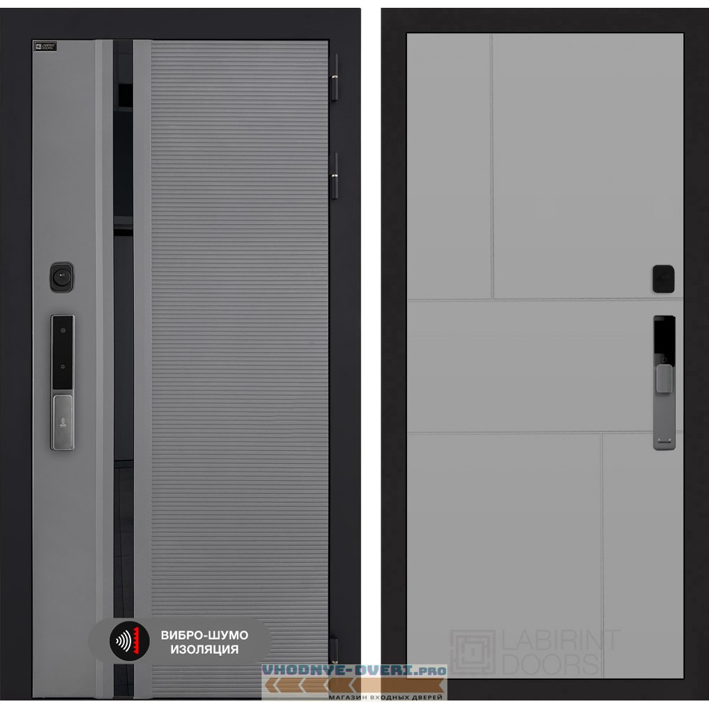 Входная дверь Пиано Смарт 2.0 панель 21 - Грей софт