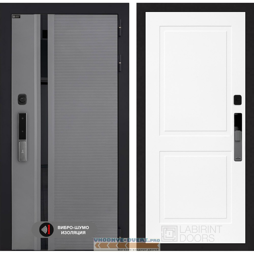 Входная дверь Пиано Смарт 2.0 панель 11 - Белый софт