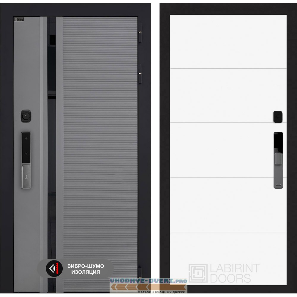 Входная дверь Пиано Смарт 2.0 панель 13 - Белый софт