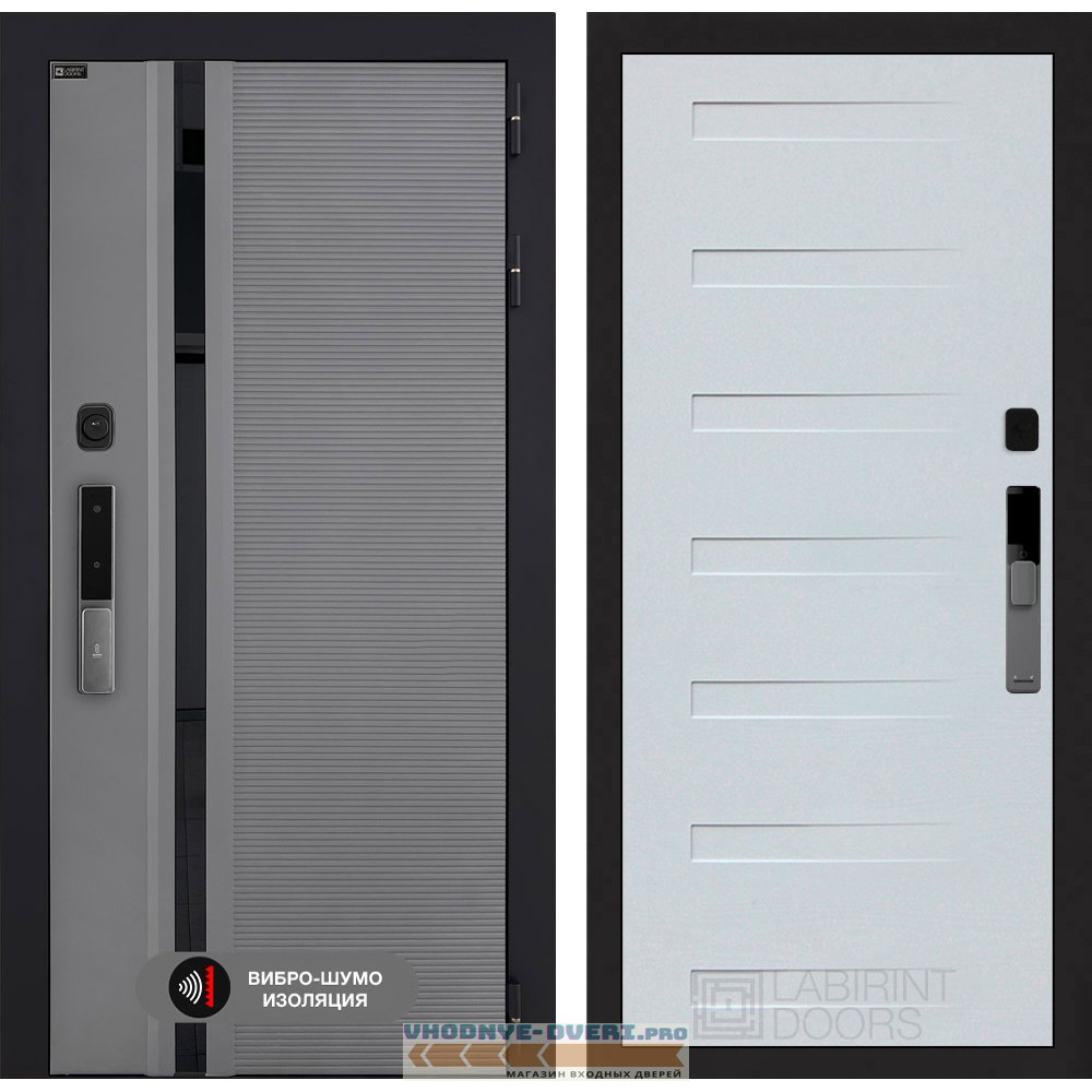 Входная дверь Пиано Смарт 2.0 панель 14 - Дуб кантри белый