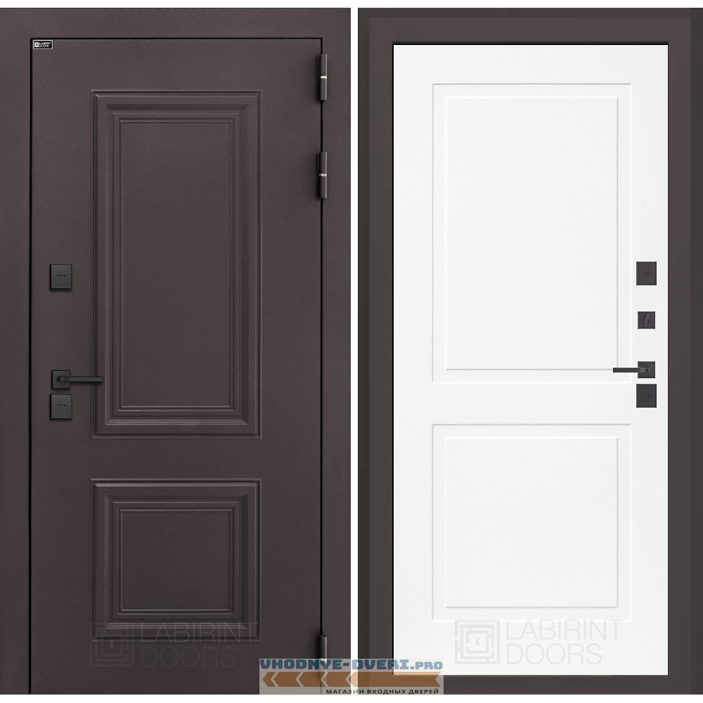 Входная дверь Полярис лайт 11 - Белый софт