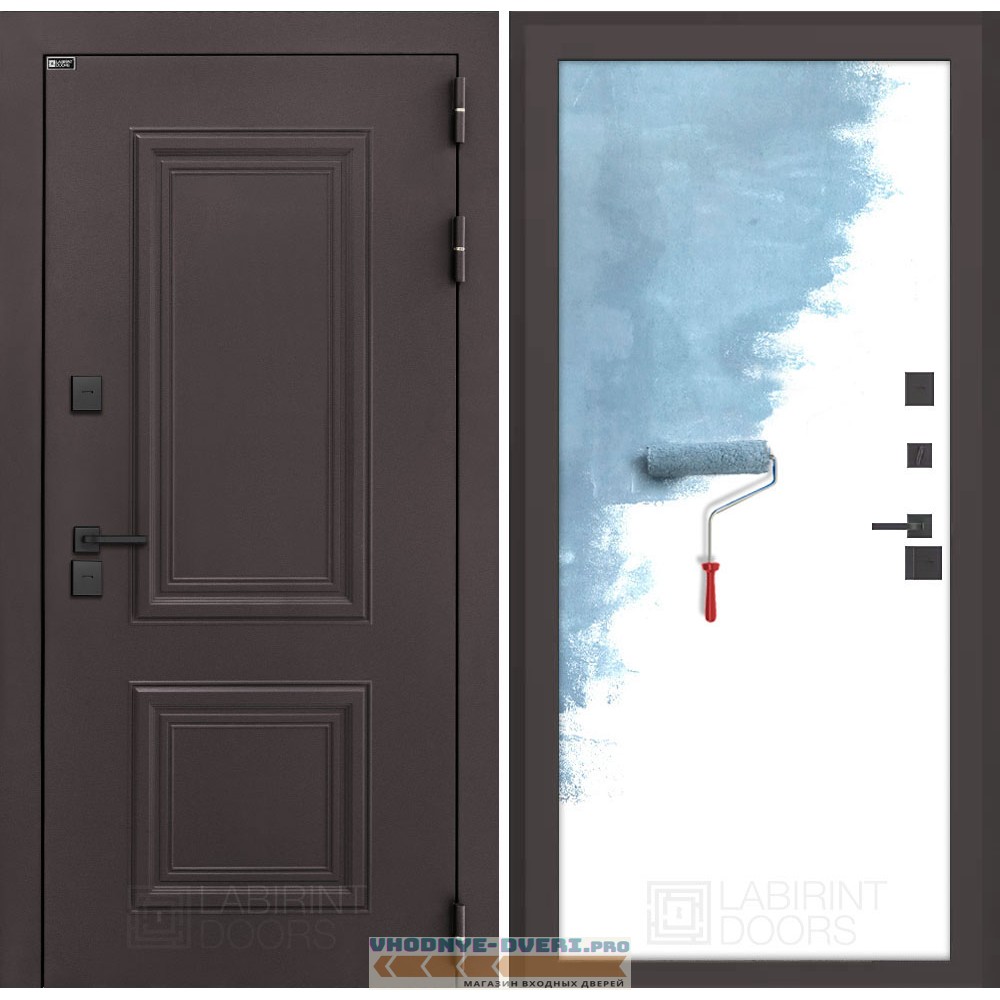 Входная дверь Полярис лайт 28 - Грунт под покраску