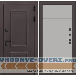 Входная дверь Полярис лайт 13 - Грей софт