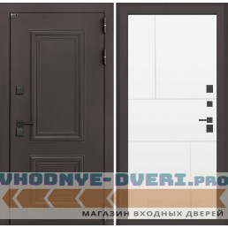 Входная дверь Полярис лайт 21 - Белый софт