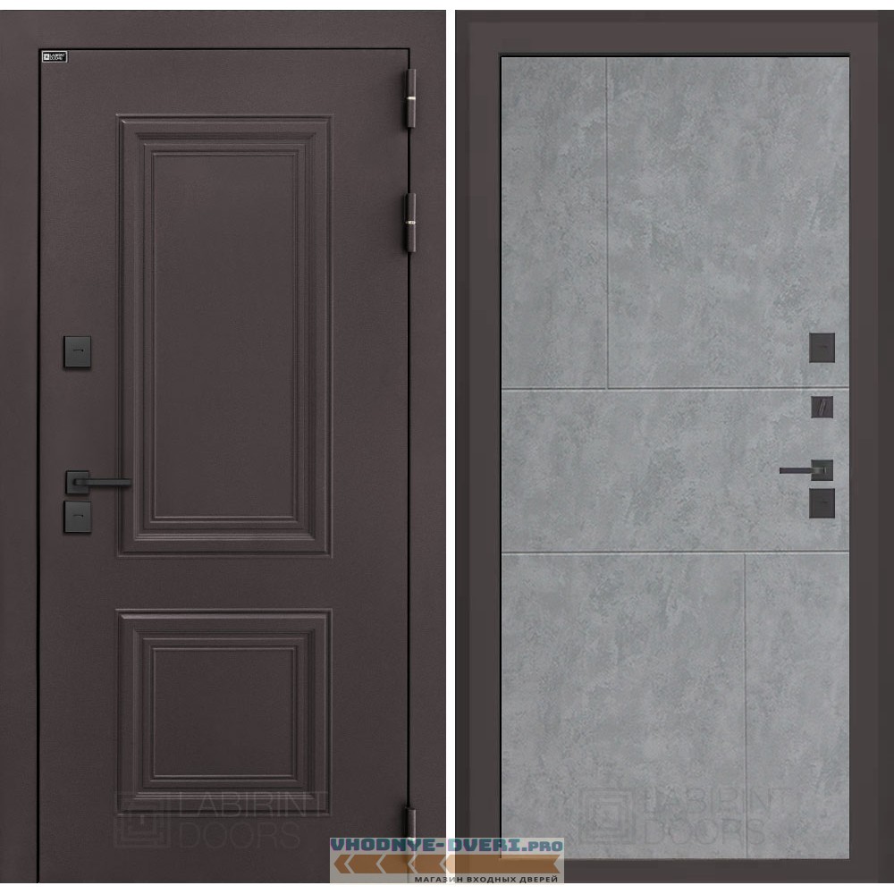 Входная дверь Полярис лайт 21 - Бетон светлый