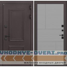 Входная дверь Полярис лайт 21 - Грей софт