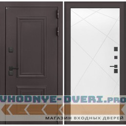 Входная дверь Полярис лайт 24 - Белый софт