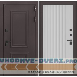 Входная дверь Полярис лайт 29 - Белый рельеф софт