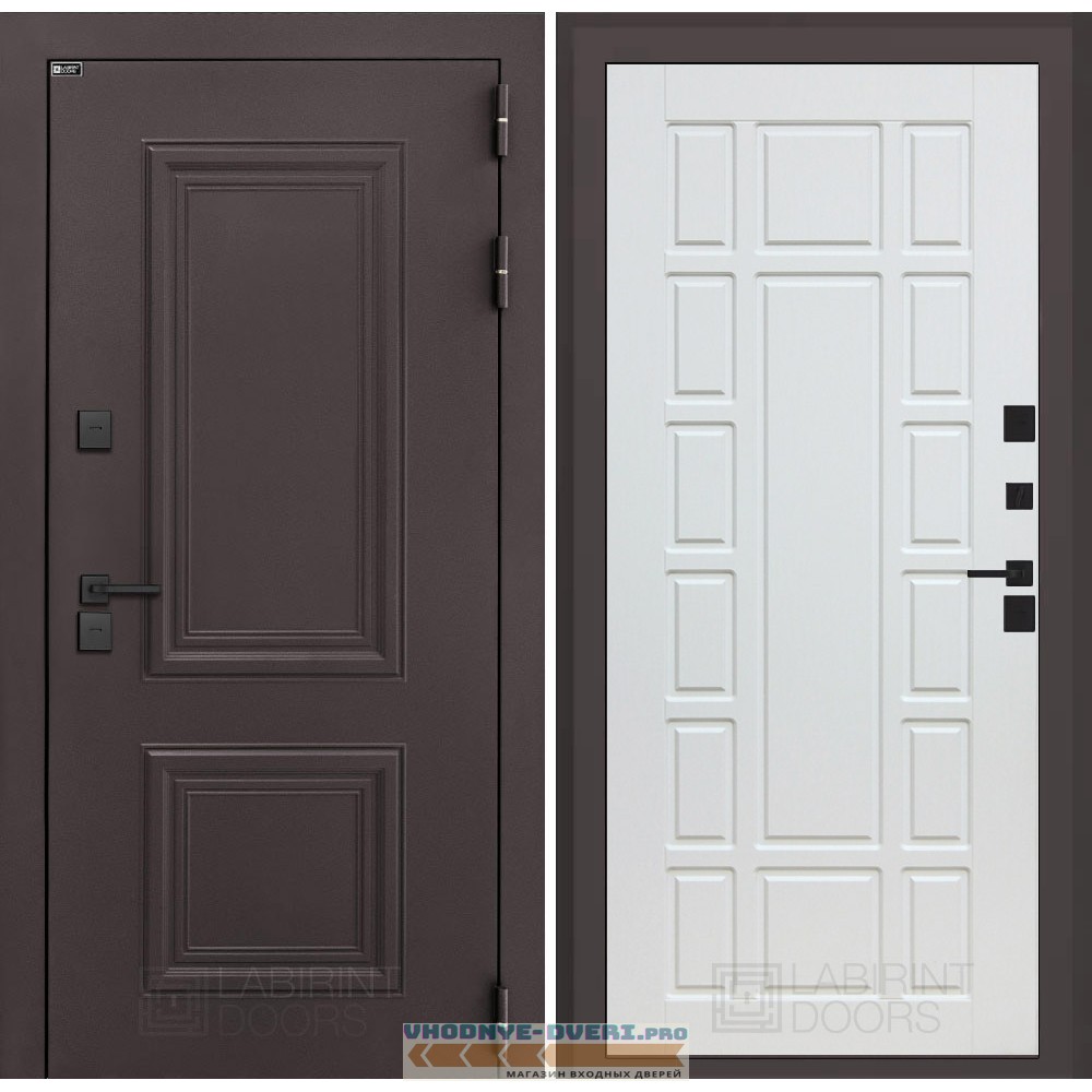 Входная дверь Полярис лайт 12 - Белое дерево