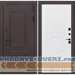 Входная дверь Полярис лайт 23 - Белый софт