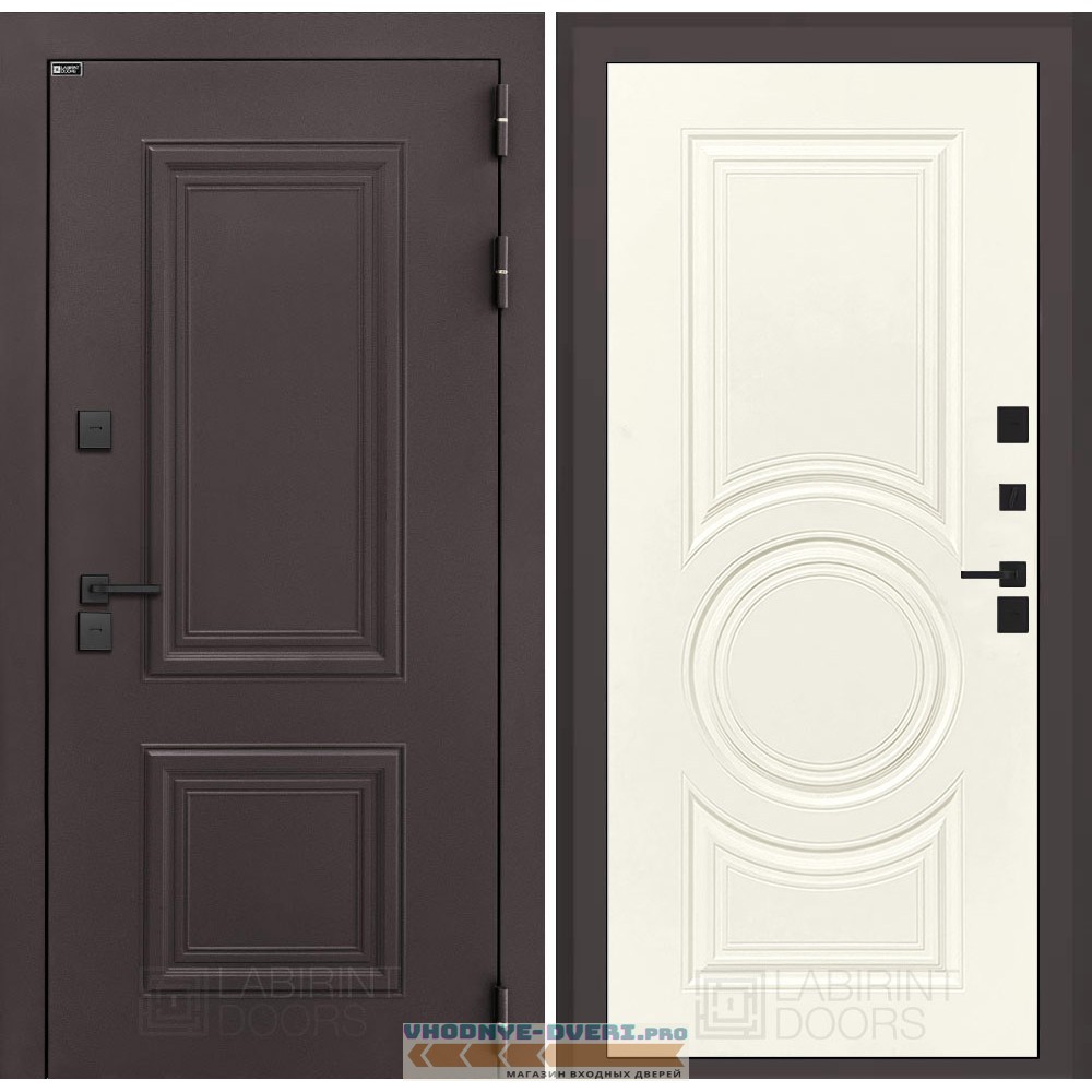 Входная дверь Полярис лайт 23 - Шампань софт