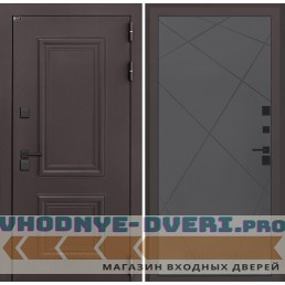 Входная дверь Полярис лайт 24 - Графит софт