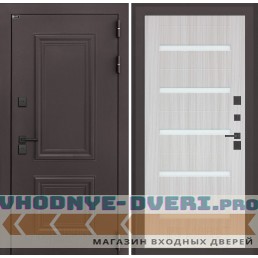 Входная дверь Полярис лайт 01 - Сандал белый со стеклом