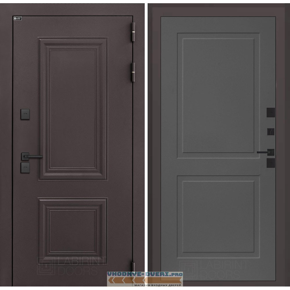 Входная дверь Полярис лайт 11 - Графит софт