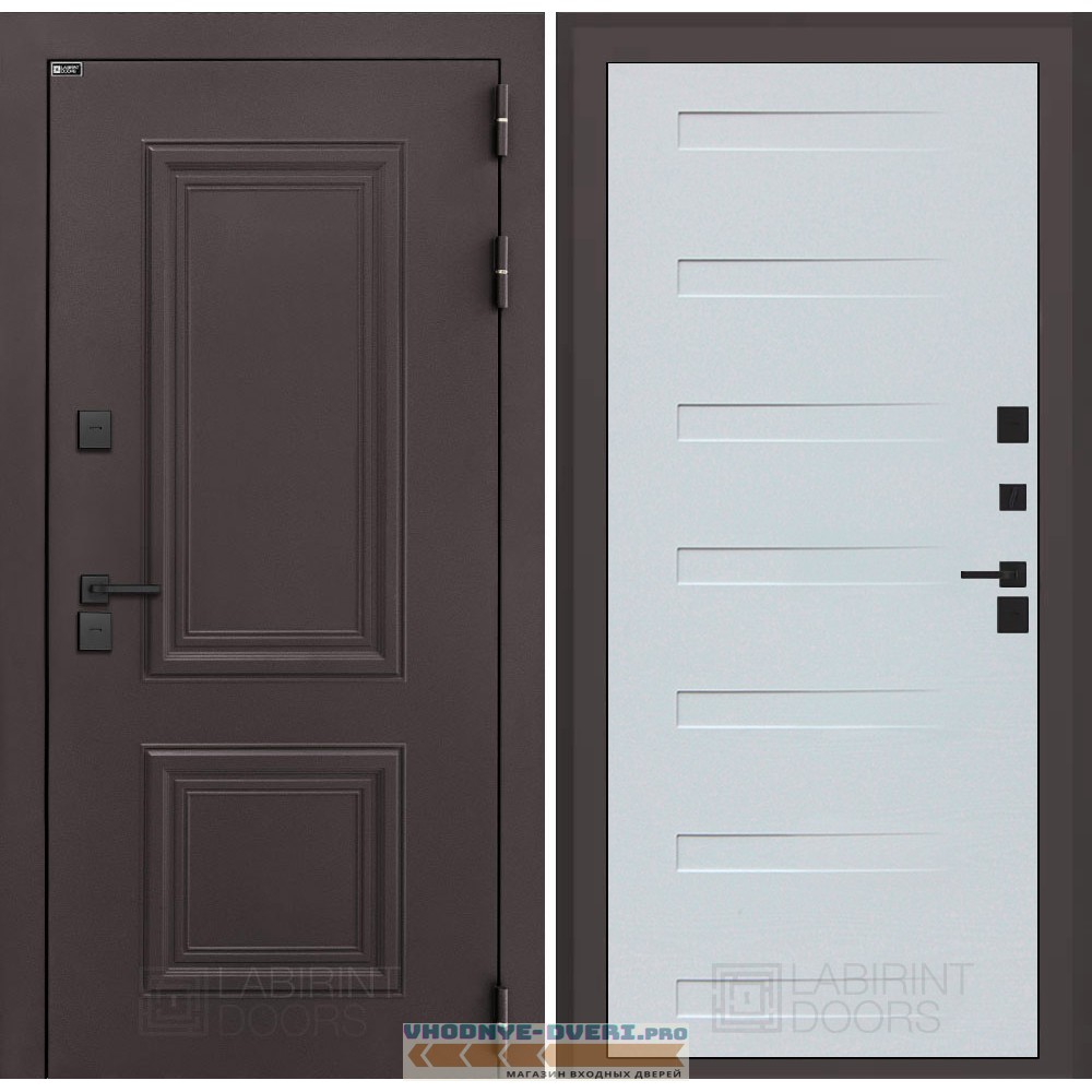 Входная дверь Полярис лайт 14 - Дуб кантри белый горизонт