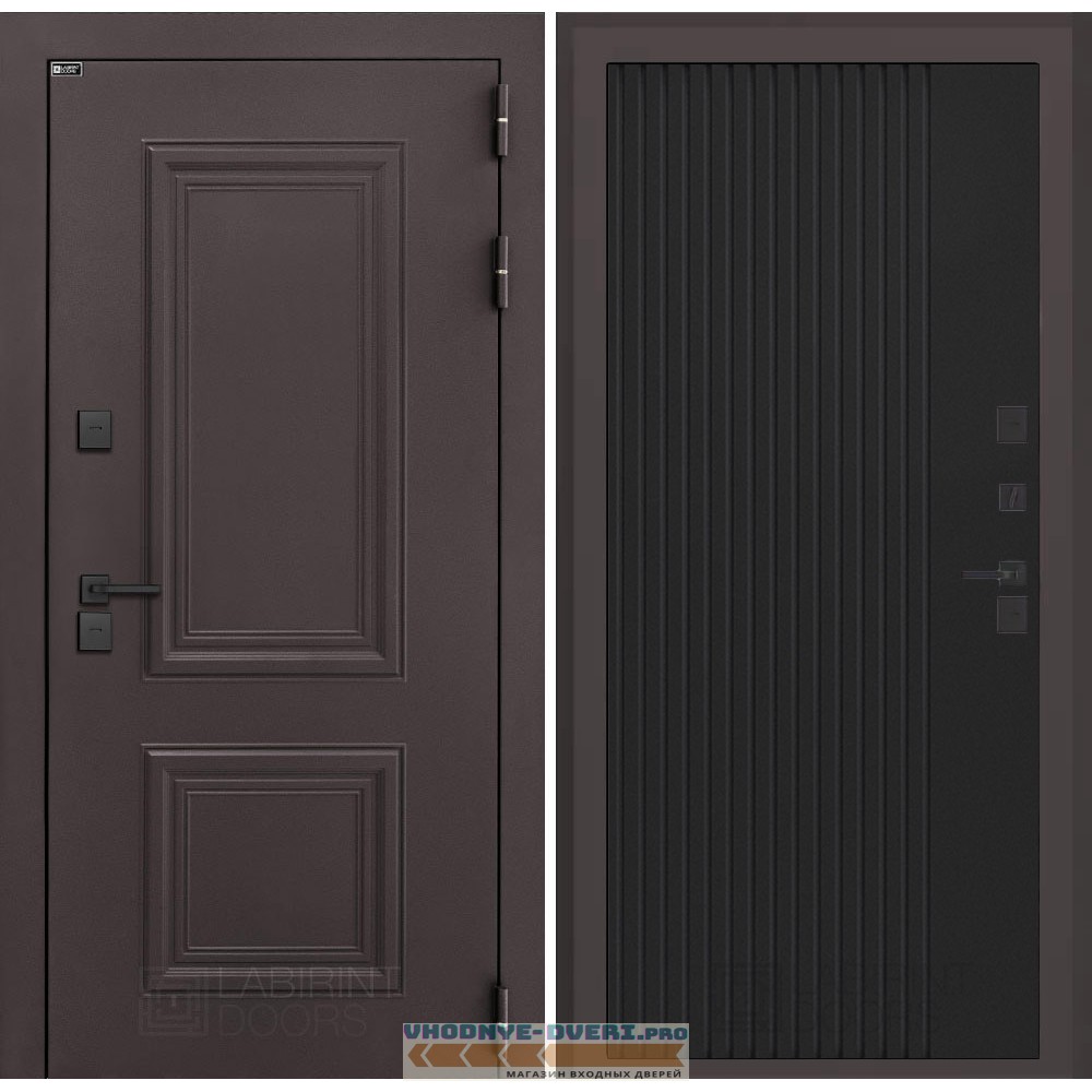 Входная дверь Полярис лайт 29 - Черный кварц