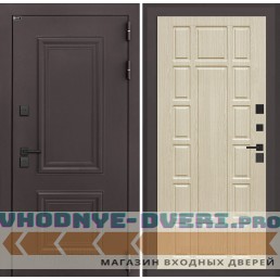 Входная дверь Полярис лайт 12 - Беленый дуб