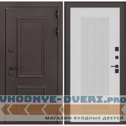 Входная дверь Полярис лайт 30 - Белый рельеф софт