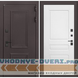 Входная дверь Полярис лайт 03 - Белый софт