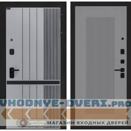 Входная дверь SKYLAB 30 - Серый рельеф софт