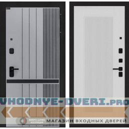 Входная дверь SKYLAB 30 - Белый рельеф софт
