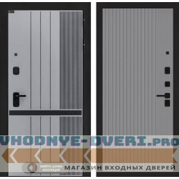 Входная дверь SKYLAB 29 - Серый рельеф софт
