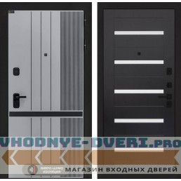 Входная дверь SKYLAB 01 - Венге, стекло белое