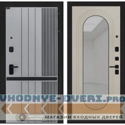 Входная дверь Скайлаб с зеркалом Дольче - Капучино