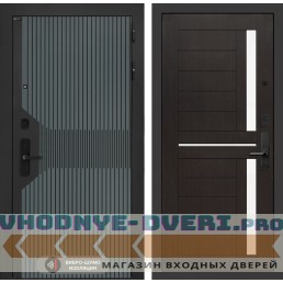 Входная дверь Смартлаб 02 - Венге, стекло белое