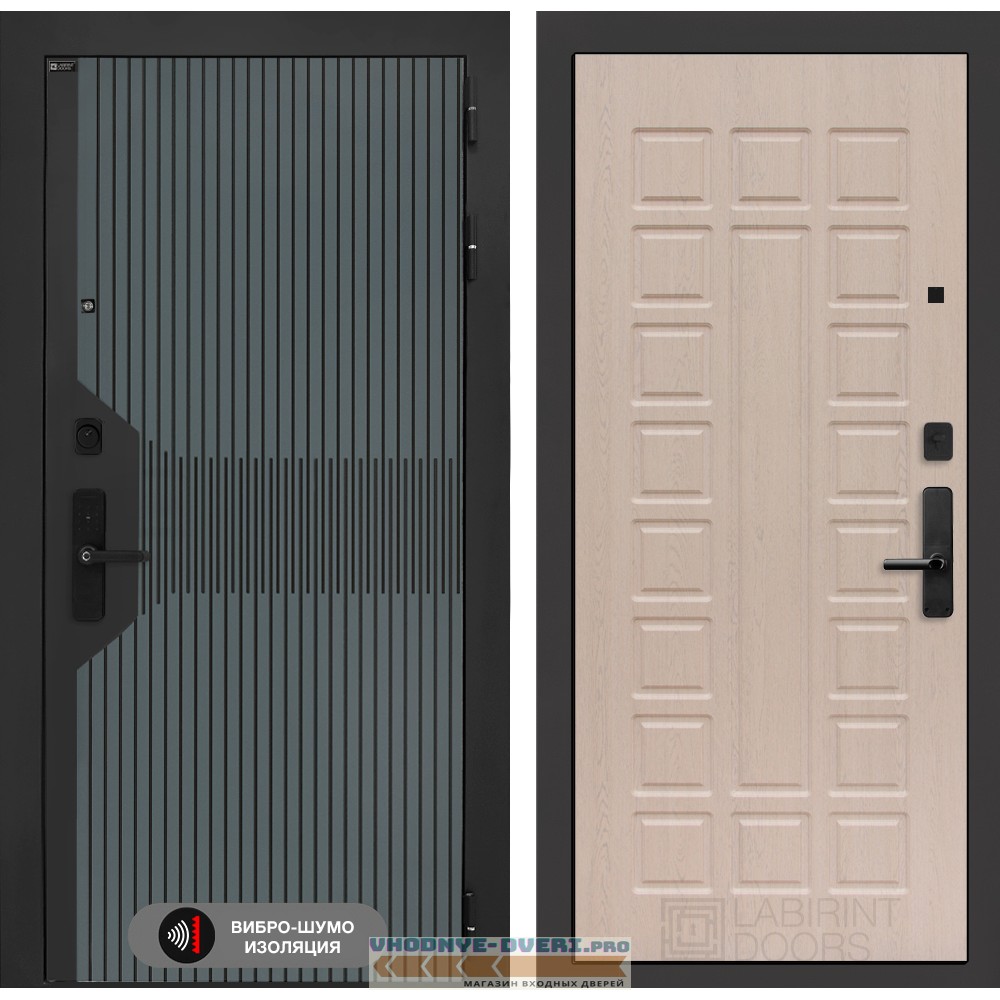 Входная дверь Смартлаб 04 - Беленый дуб