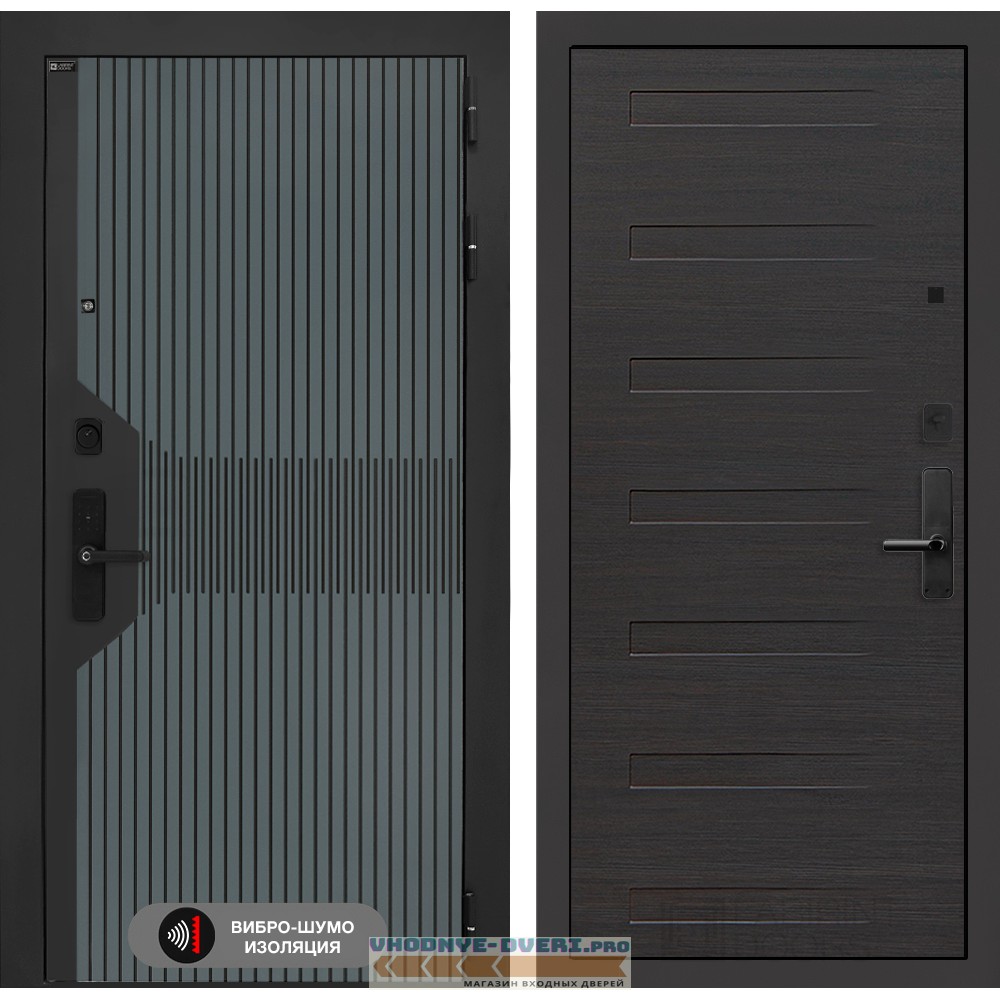 Входная дверь Смартлаб 14 - Эковенге горизонтальный